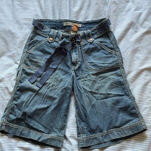 Christopher Blue denim Bermuda shorts with stretch size 8
